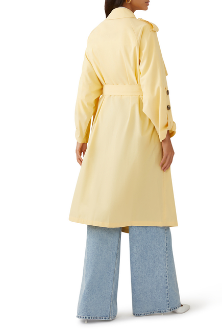 Cotton Recycled Polyester Trench Coat